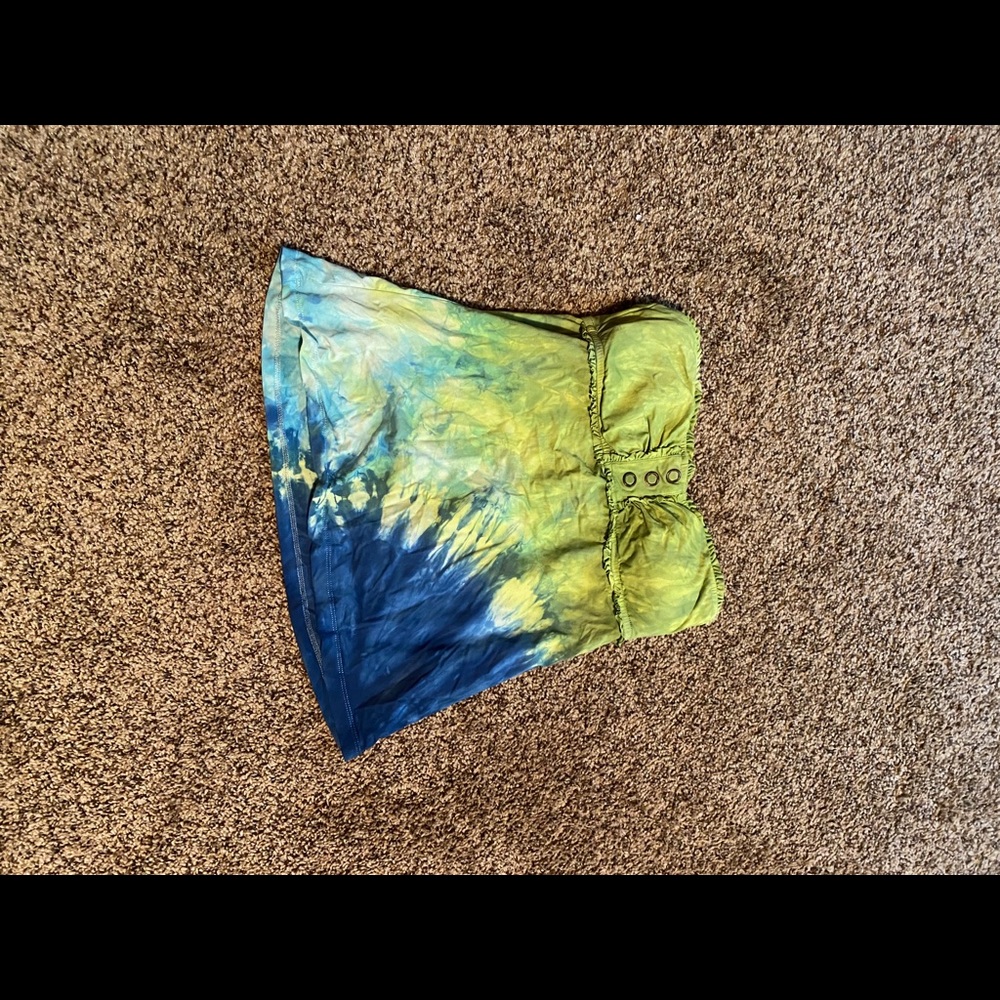 Lucky brand strapless tankini top size small tie dye